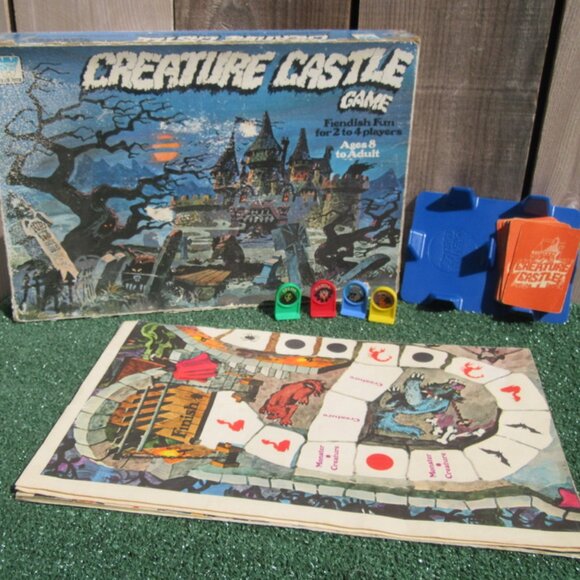 Vintage 1975 Creature Castle Board Game Complete Whitman